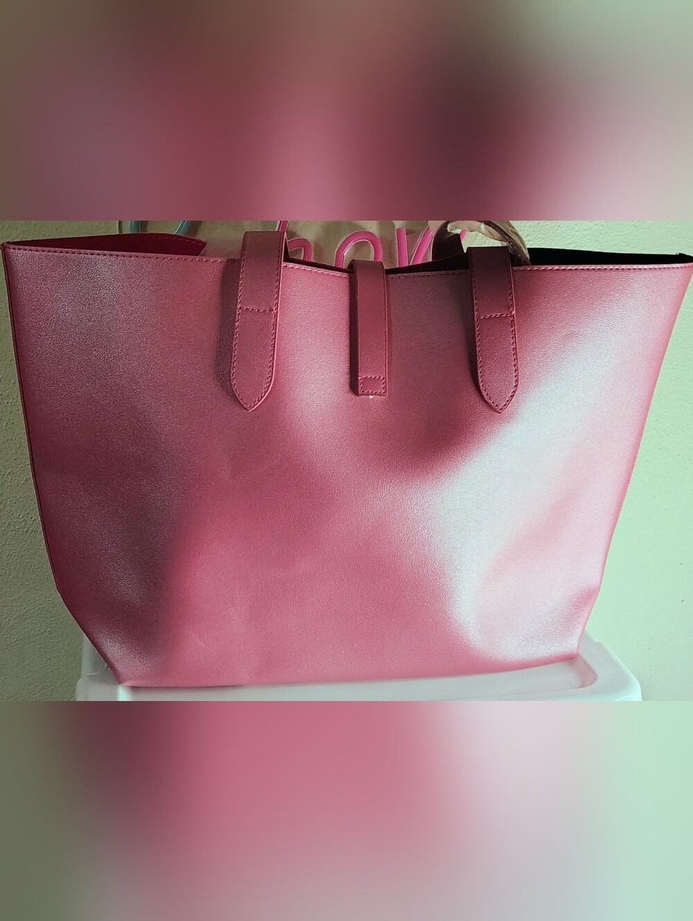 Juicy Couture Pink Metallic Tote - Picture 3 of 4